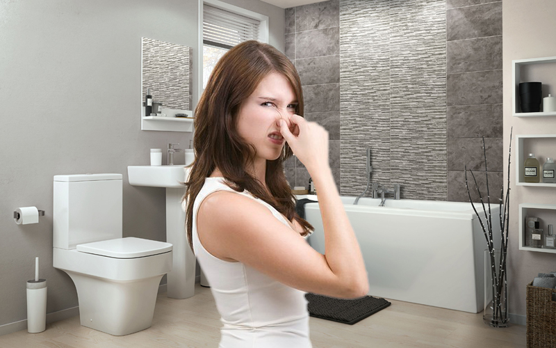 nhà vệ sinh bốc mùi